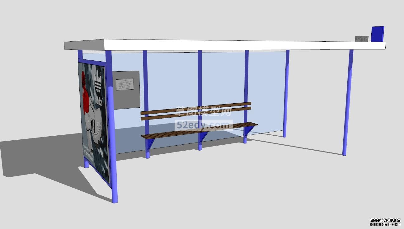 公交車站臺SU模型QQ瀏覽器截圖20190826165323(1)