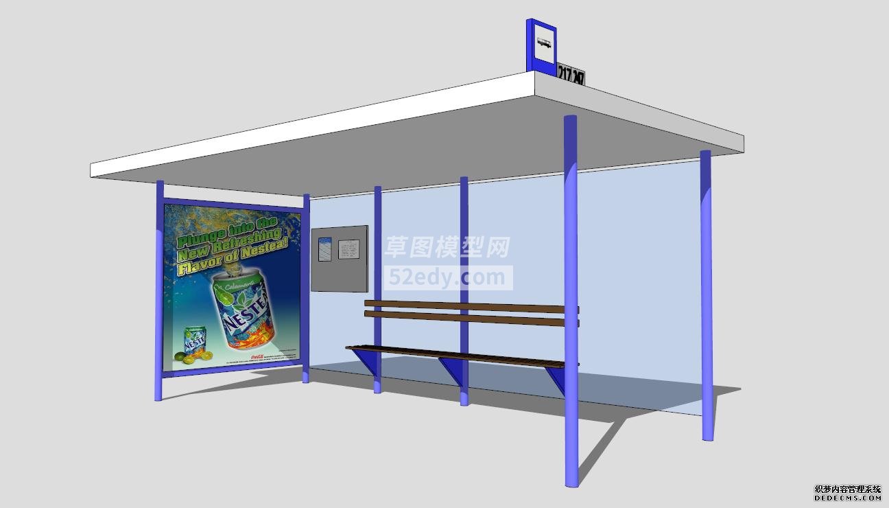 公交車站臺SU模型QQ瀏覽器截圖20190826165313(2)