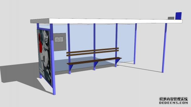 公交車站臺SU模型QQ瀏覽器截圖20190826165323(1)