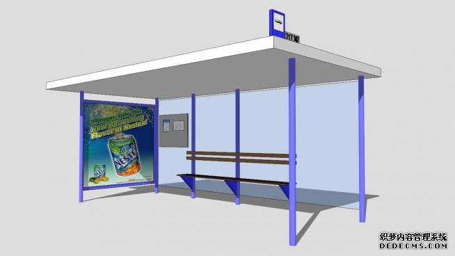 公交車站臺SU模型QQ瀏覽器截圖20190826165313(2)
